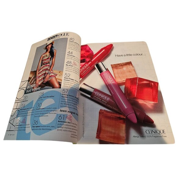 Teen Vogue Magazine Katy Perry May 2012 Music Issue Neon Floral Fashion Haircare - Picture 4 of 8